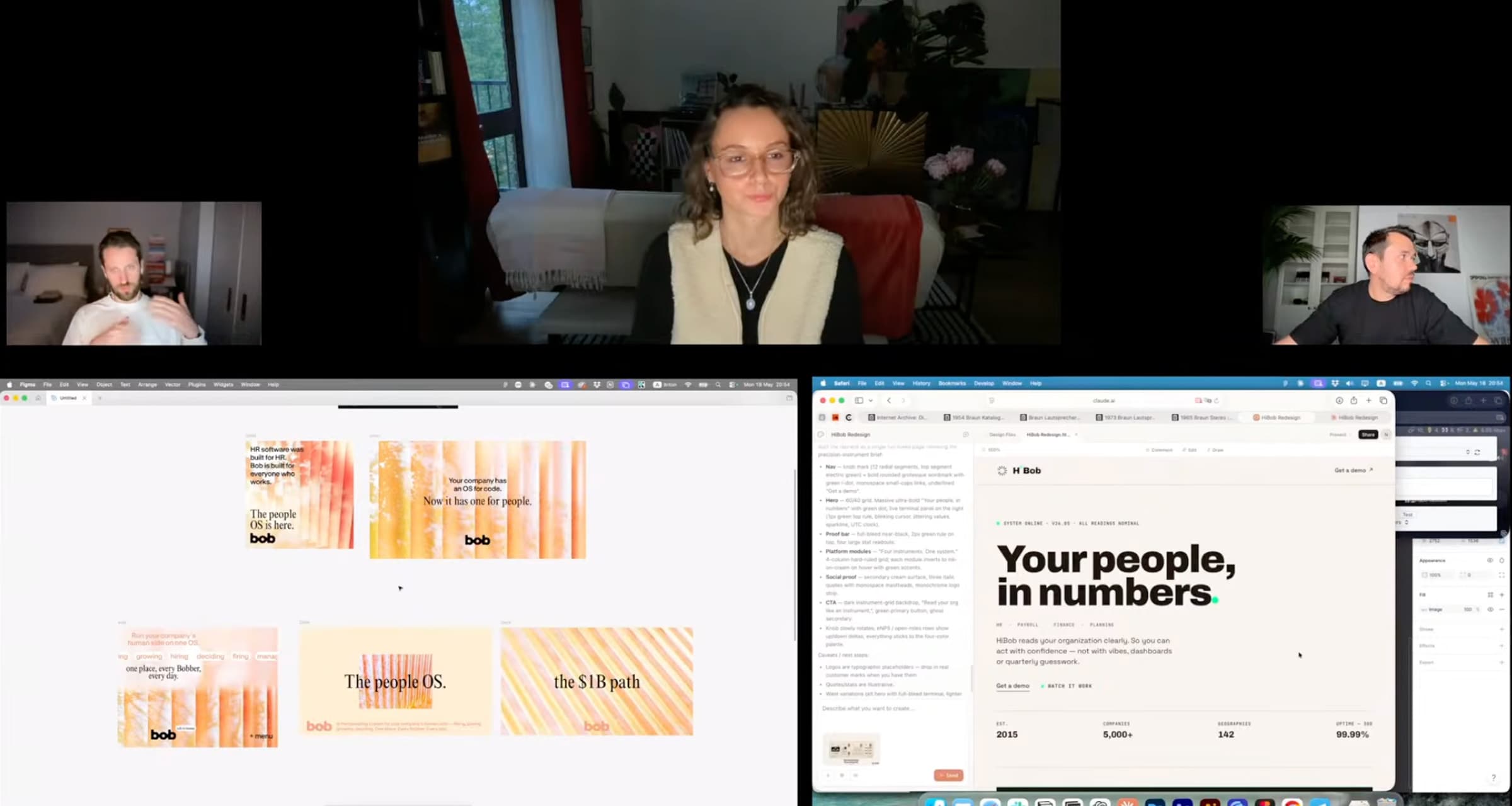 design battle — human vs ai, live.